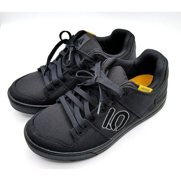 Adidas Five Ten Freerider Canvas Flat MTB Shoes Men's Core Black Size US 9 - Picture 1 of 10